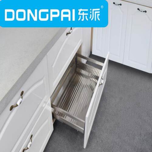 DNGAI848门-不锈钢拉篮抽屉开式功能碗碟架O篮碗柜厂P家