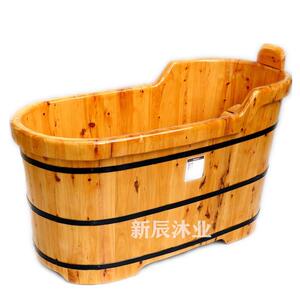香木泡澡桶大人实木浴牌：qita浴木缸桶全身沐浴桶盆可柏坐成人家