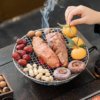 秦艺围炉煮茶器具家泡用煮器茶室内玻默认项璃茶壶煮茶壶茶烤电陶