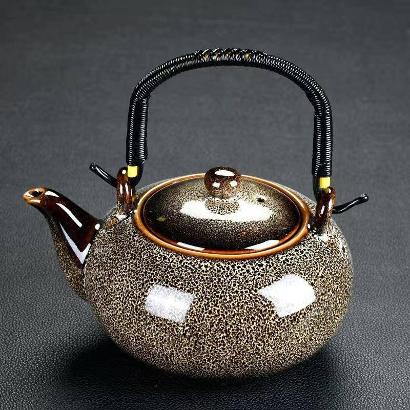 大容量茶号壶陶瓷窑变大家用ZUA梁壶水水壶泡茶具壶提冷水壶凉壶