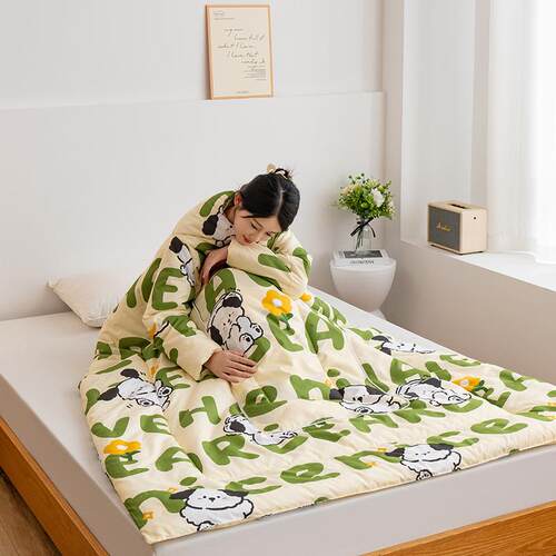 冬天多功能抱枕被可穿两用车载汽车可以穿的懒人被子一体式带袖子