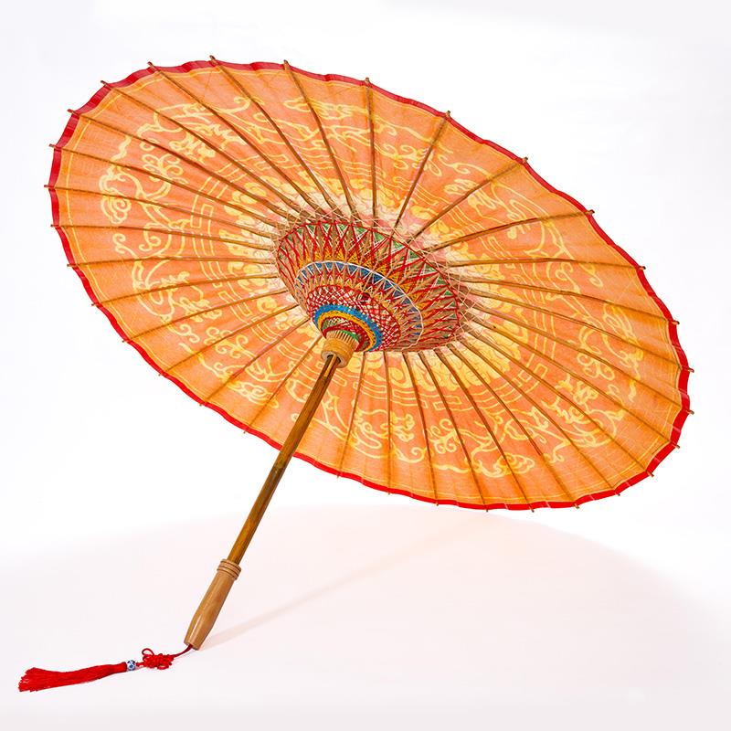 ll红色油纸伞婚伞新娘伞红伞中式统接亲婚结礼婚古ft518685风传雨