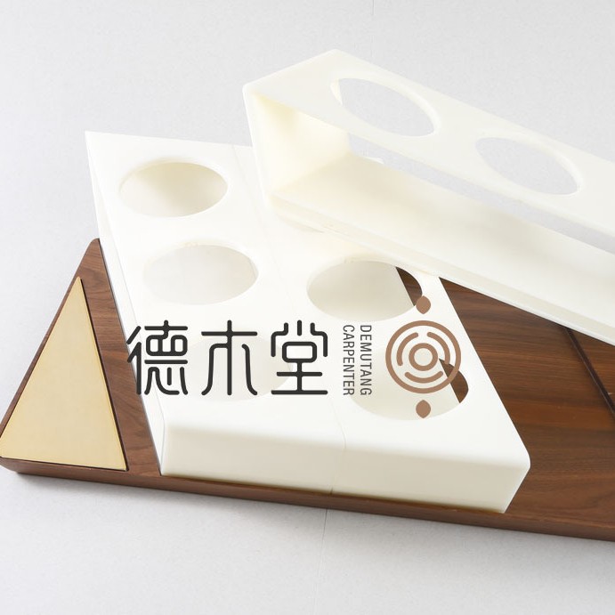 胡桃木实木异型油漆托盘 木质酒托盘 展示木制托盘
