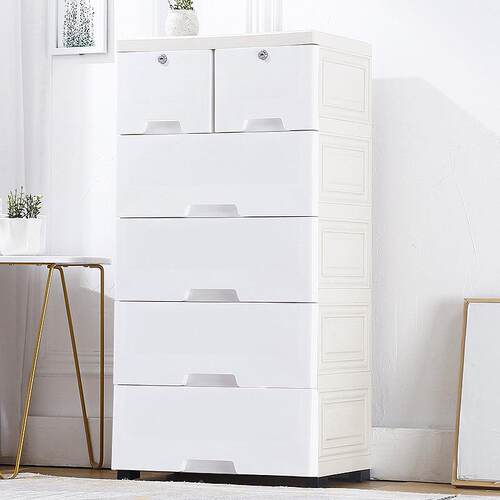 50宽收纳柜物加塑抽屉式卡通料婴儿宝宝大加厚玩dresser具整理储