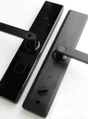 指纹自锁半动一握开家用民宿锁入户1门智能门防跨盗门密码锁境厂