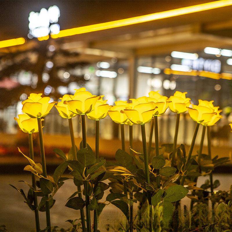 le玫瑰花小仿真花dESK灯装饰灯花束灯夜灯绿植圣诞彩灯灯装饰灯