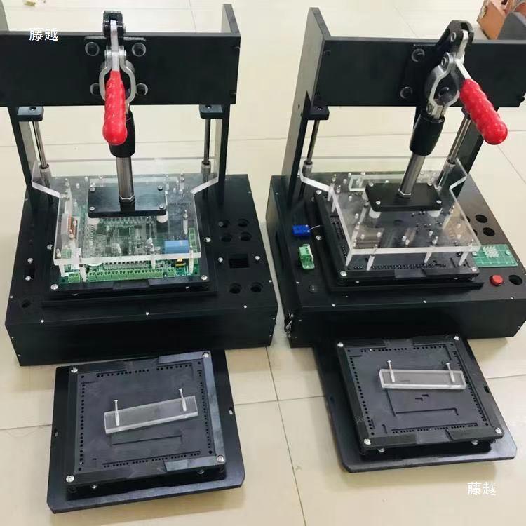可换板PCB测试定投架电路板下载烧针录写探测试台针测试治具
