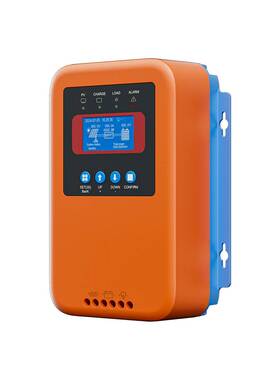 跨境大功率太阳能充电控制器60A80A100A液晶显示带散热器充12V24V