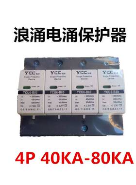 光伏电涌保护器4p40A60A80A100A防雷器防雷模避雷浪涌保护器