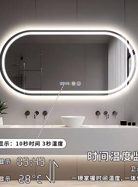 全身镜壁挂le能穿衣镜椭d圆衣帽间家试用智衣镜挂墙424可充电可