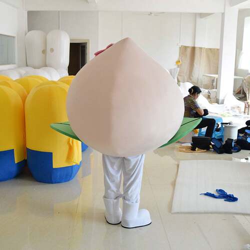 水蜜桃卡通人偶服装桃子卡通人偶服玩偶服卡通行走道具来图新款