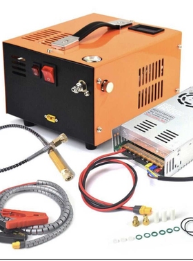 厂家直销水肺呼吸气30mpa打气机pcp充气机12V打气泵高压高压气泵