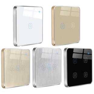 全新涂鸦WIFI智能开关zigbee触摸调光2路窗帘开关带电量统计