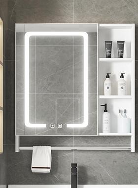 式太铝浴室柜智镜柜卫生间挂墙储SOV物镜子纳洗手间能单独收盒镜