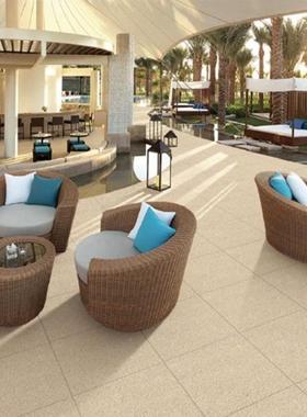 态地3601铺石麻灰芝荔枝面防滑磨石英耐砖市生政园林广场石英砖地