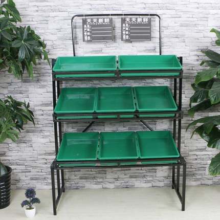 便架利店架子11111超果蔬商多场蔬菜架层展示架蔬菜店货市架水果