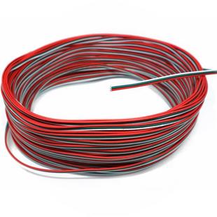 3彩jP排线RGBW灯信电源延长线号三芯22号17UDJ/0.1AWG灯带连接条