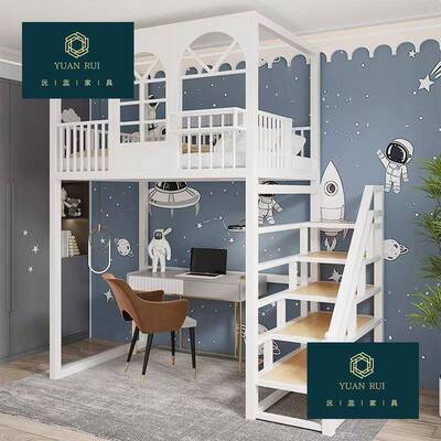 铁床层高架床床上下桌上下铺一两66197820梯两床高低床简约省空间