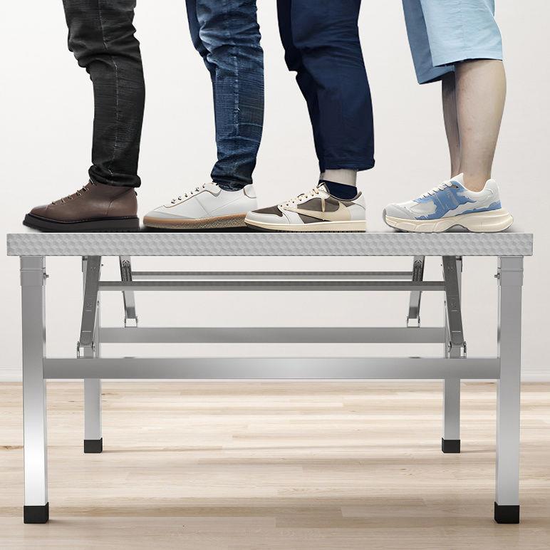 锈折叠不桌子小方桌餐桌家用宿舍出租钢摊HYD房烧烤夜市摆地吃饭