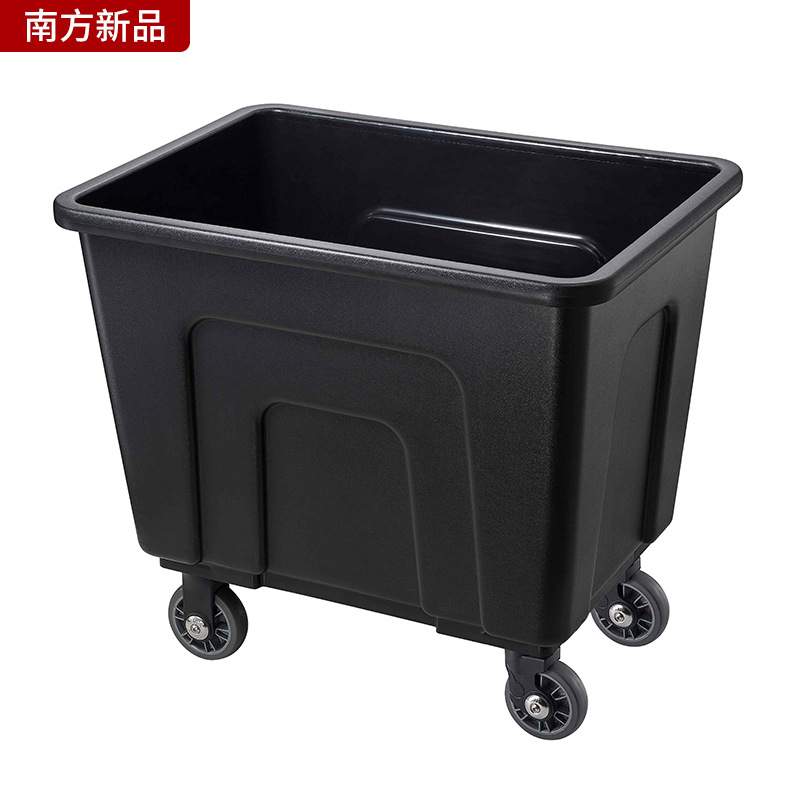 南方塑料布草酒店宾馆手推工作毛巾收收集车锥形大容量客房服务车