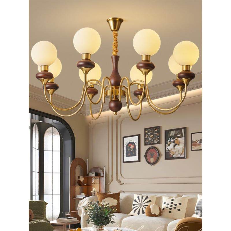 法式古风客厅ZEO灯吊卧灯魔豆餐美式复古风室灯胡桃木色厅中灯具,鲜花速递/花卉仿真/绿植园艺,其它园艺用品,淘宝优惠券,粉丝福利购,淘宝优惠卷