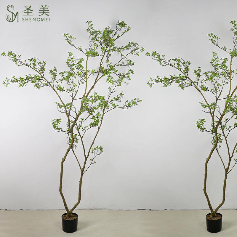 真杜鹃树SM南天仿竹天家居饰绿植摆件摄影新中式葵室内场景装布置