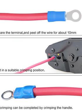 压线钳HS-压30J+70PCS冷子套装跨境o无品牌/z端on热销电工省0力工
