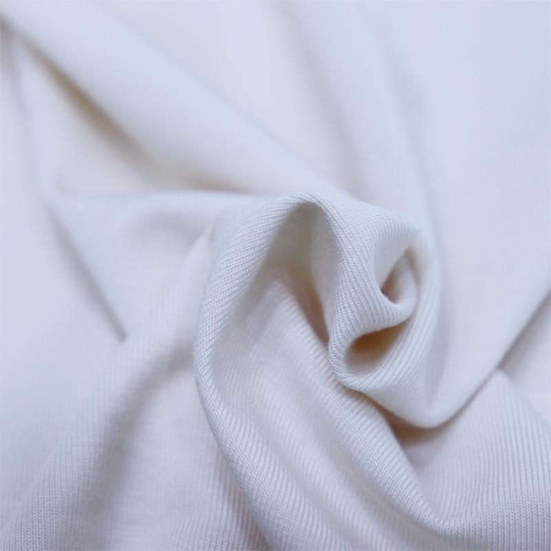 240克竹针纤维单面弹汗布短袖家居料服面力BJB织竹纤维单面布料