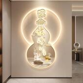 葫芦玄饰画新中式 福字走廊过道关挂装 882画代轻奢山现水入户门壁