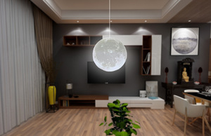 吊灯 台灯3d打印月亮灯新奇特创意家居礼物跨境台灯led小夜灯