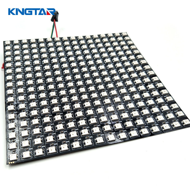 SK6812RGB16*16像素屏WS2812软屏256可编程点阵彩屏5V可编程LED