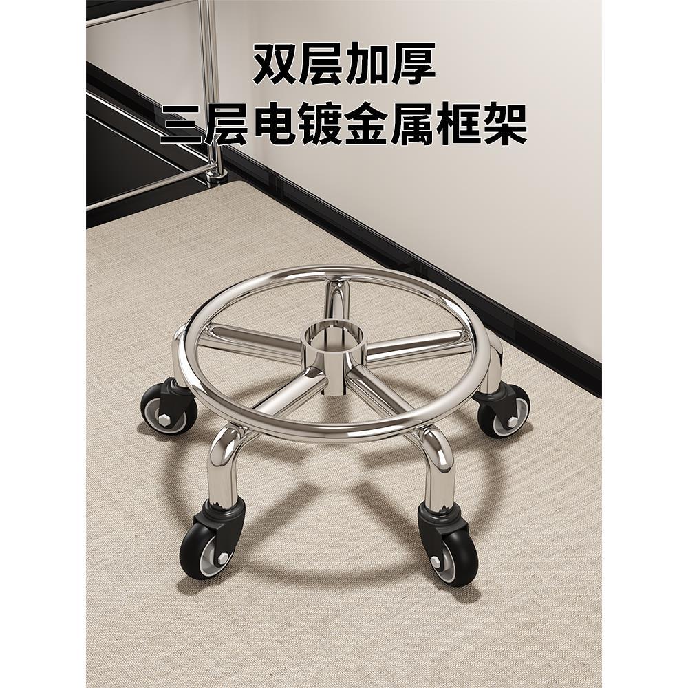 ?万向轮小椅子家用滑轮矮凳美甲美缝可移动小凳子儿童学步凳小板