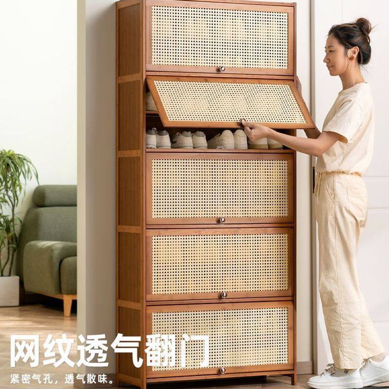 鞋架子家用门口室内玄关卧室收纳储物柜简约现代防尘鞋柜收纳柜子