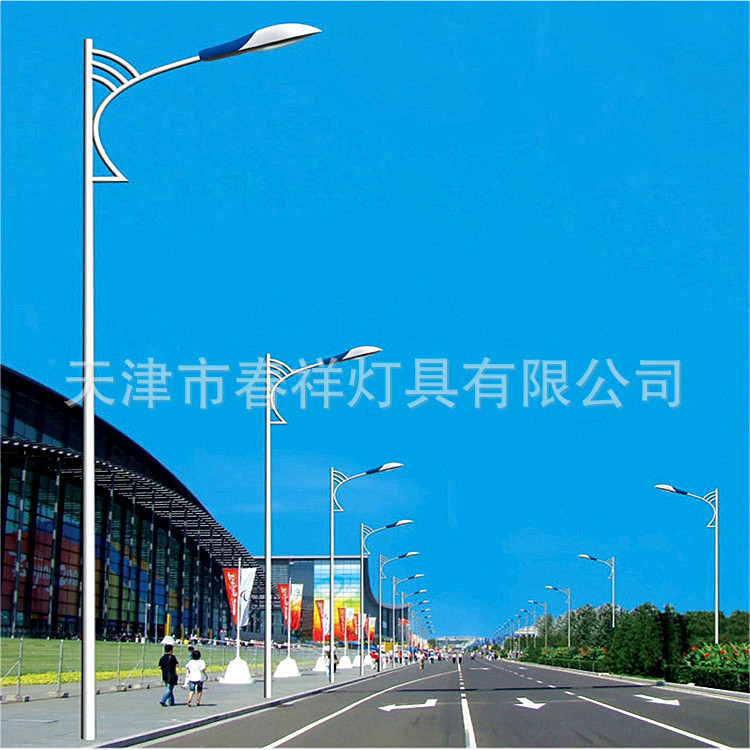 户外LED路灯杆6米单弯庭院