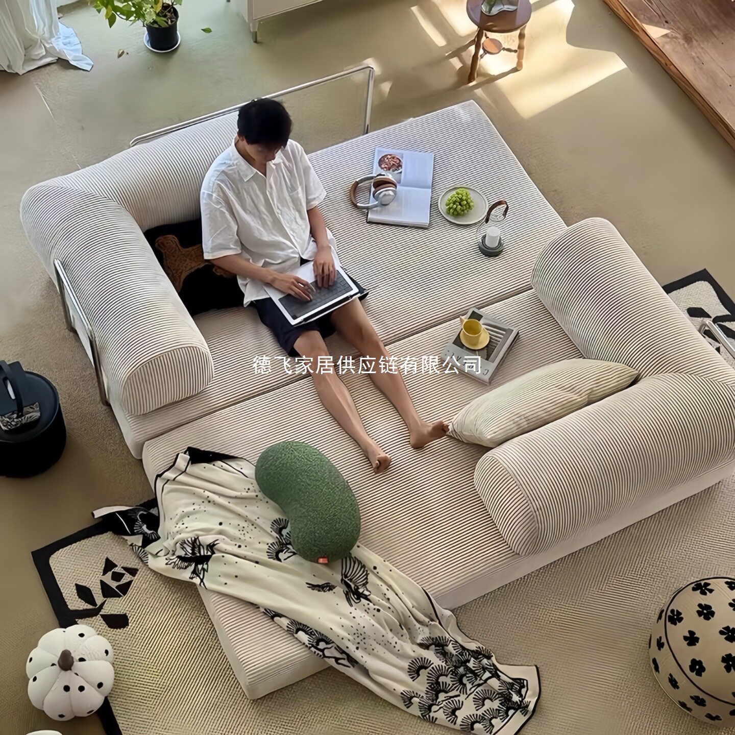 小户型可移动折叠两用沙发床