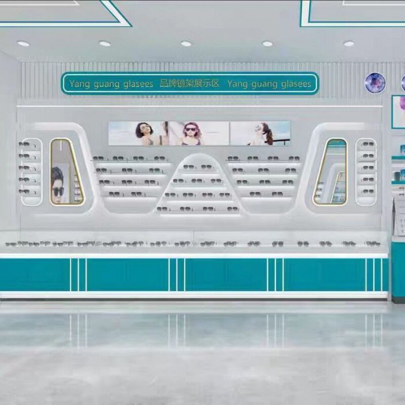 眼镜展示柜钢化玻璃眼镜店柜台学生眼镜展示柜眼镜柜子柜商场眼镜