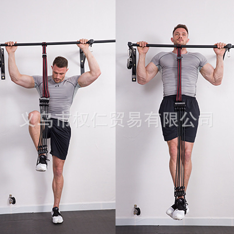 单脚引体向上阻力器家用健身器材拉力器乳胶弹力绳引体向上辅助带
