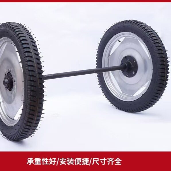 马车轮推车轮实心轮充气轮手推平板工具车375-19橡胶马车轮批发