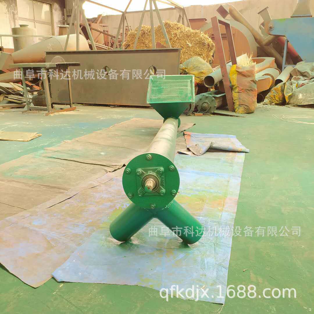 400型管式螺旋输机 不锈钢316管式上料输送机 定做螺杆输送机