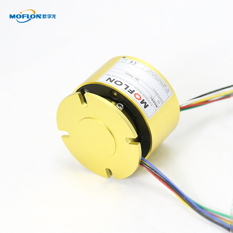 MZ056F系列转子法兰集电环 导电滑环 2-8多通路 法兰安装侧面出线