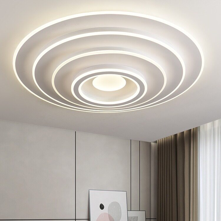 led客厅灯轻奢2026新款大圆灯简约现代特大吸顶灯1.2米大厅主灯具