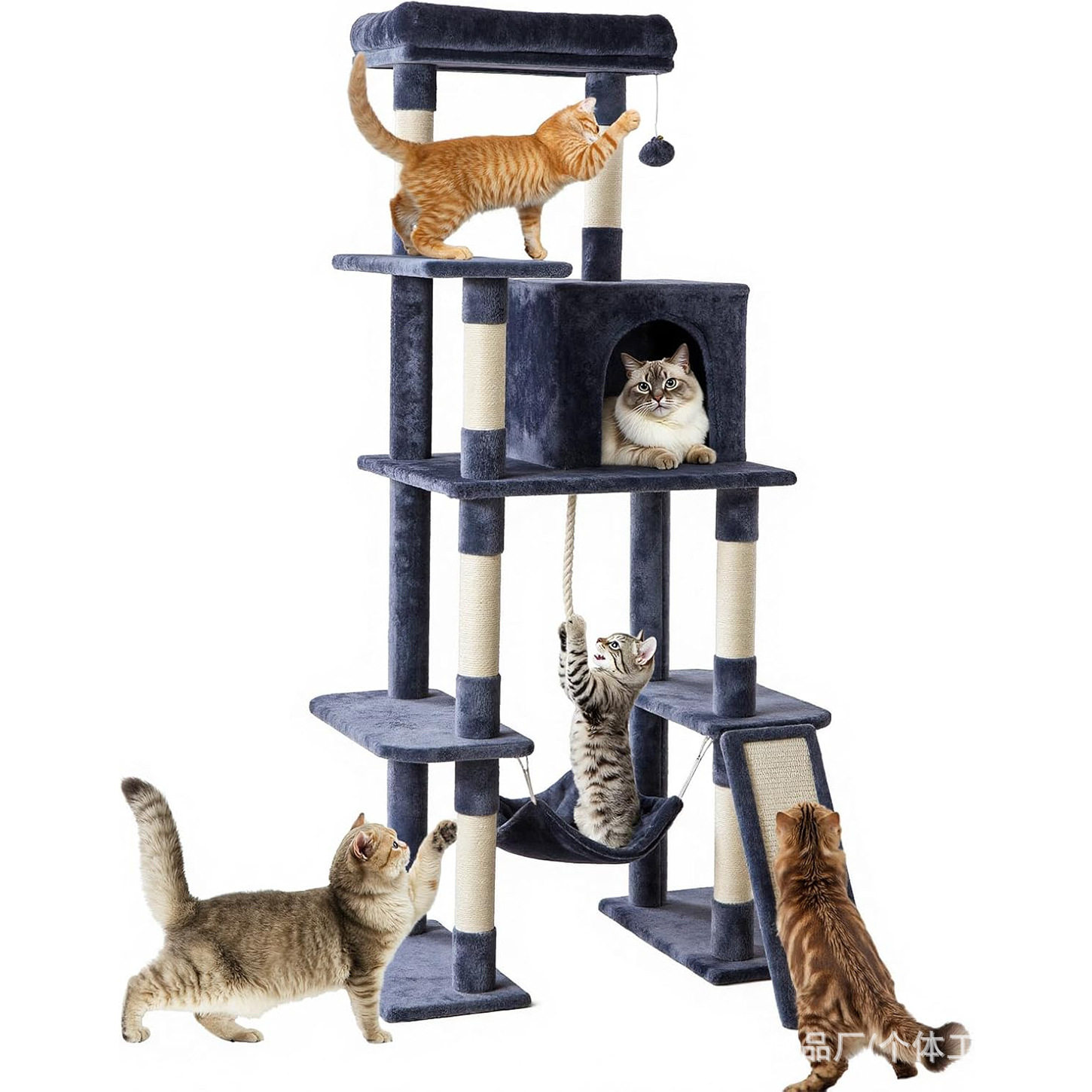 木质猫树猫跳台猫架中小猫专用猫窝木猫爬架猫树塔大型多层猫爬塔