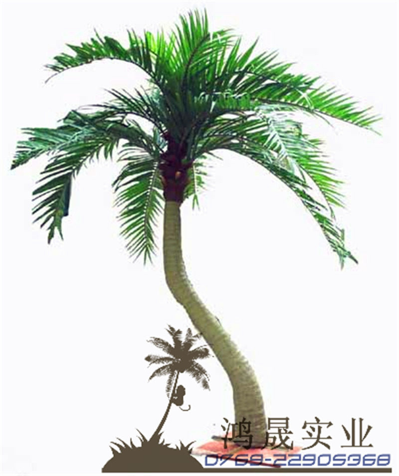 东莞厂家批发仿真椰子树 景观装饰椰子树 人造玻璃钢椰子树定制