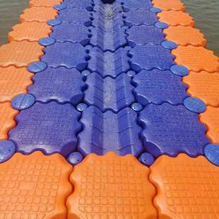 水上警示浮筒塑料HDPE水上浮筒吹塑组装简单美观水上浮桥浮筒