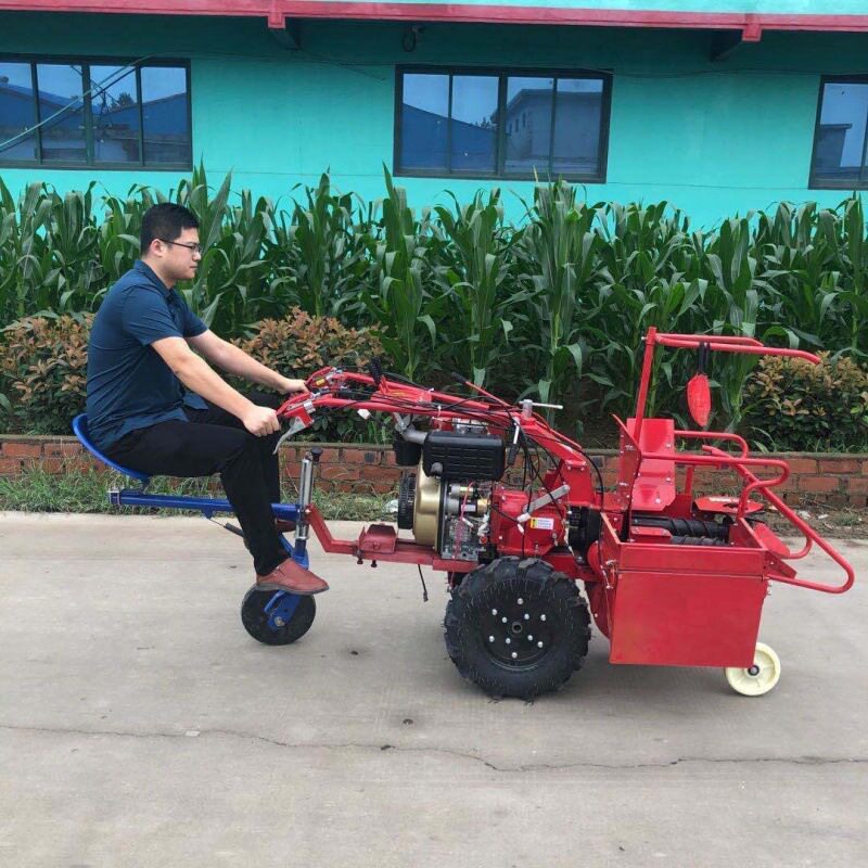 家用小型玉米收获机手推式柴油单垄玉米收割机秸秆粉碎还田机家用