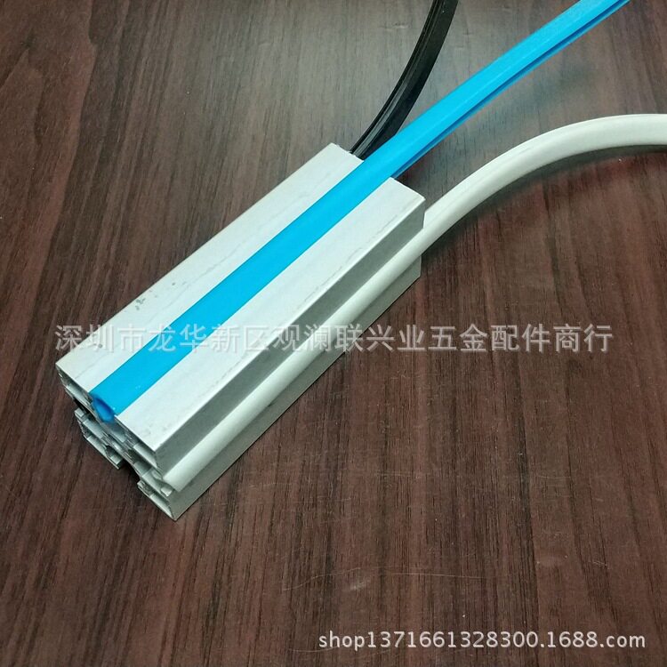 【批发供应】流水线铝型材PVC封边胶条 机架型材10厘装饰胶条厂家