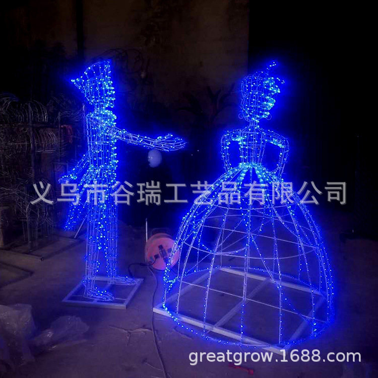 厂家销售 灯光节人物造型 专业大型灯光节造型 户外亮化工程
