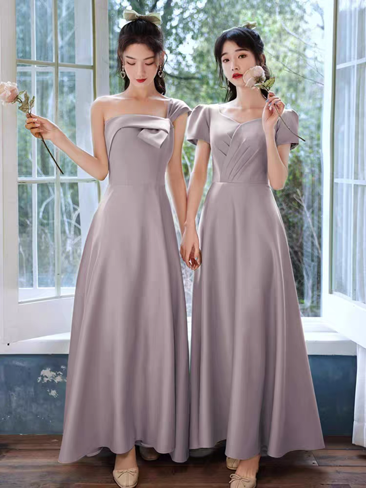 出租赁借伴娘服2025新款仙气高级感毕业姐妹团气质成人礼服长裙女