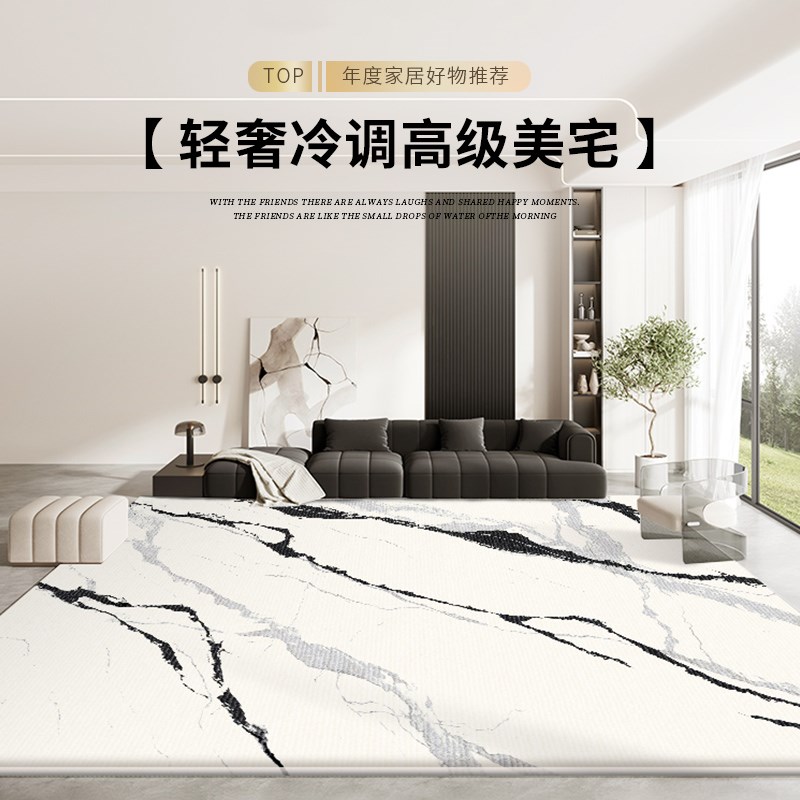 地毯客厅2024新款可擦免洗轻奢高级法式简约P沙发茶几家用卧室地