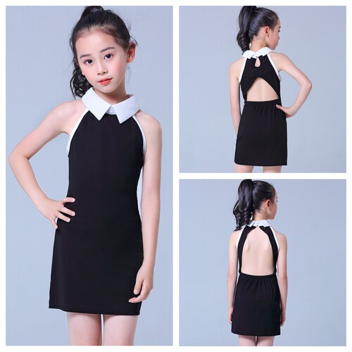 儿童模特走秀训练服形体礼仪服女童T台H走秀表演出服T少儿模特练